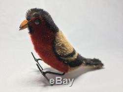 Vintage German Wind-Up Toy Schuco Pick Pick 905 Mohair Pecking Bird 1920