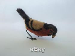 Vintage German Wind-Up Toy Schuco Pick Pick 905 Mohair Pecking Bird 1920