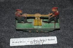 Vintage Girard Tin Windup Handcar Excellent Condition