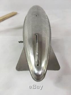 Vintage Graf Zeppelin WindUp Toy Aluminum Body withTin Wheels & Working Mechanism