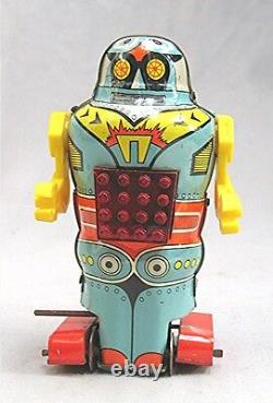 Vintage Greek Tin Wind Up Mechanical Robot - Mint in the Box