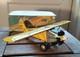 Vintage HTC Japan Spirit Of St. Louis Friction Toy Airplane & Box