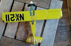 Vintage HTC Japan Spirit Of St. Louis Friction Toy Airplane & Box