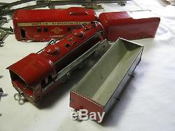 Vintage Hafner Wind Up Train Toy Set T
