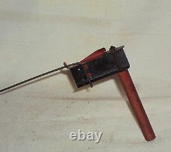 Vintage Handmade Manual Rotating Tin Plate Airplane Tin Toy Germany 1950