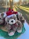 Vintage Handmade WOOD Teddy Bear MERRY-GO-ROUND TOY