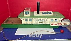 Vintage Holgate Toys Mary Anne Wooden Ferry Boat AS IS MISSING PIECES