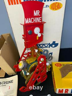 Vintage Ideal Mr Machine Wind-up Robot Walker Toy Complete In Box 1960