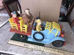 Vintage Ideal Toys Beverly Hillbillies Truck + Figures & Accs 1963 Windup Works
