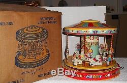 Vintage J. Chein & Co. Mechanical Merry-Go-Round No. 385