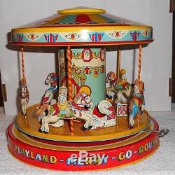 Vintage J. Chein & Co. Mechanical Merry-Go-Round No. 385