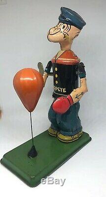 Vintage J. Chein & Co. Wind up Popeye Bag Puncher No. 257 1930's