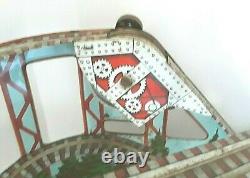 Vintage J. Chein Roller Coaster Wind Up Tin Toy