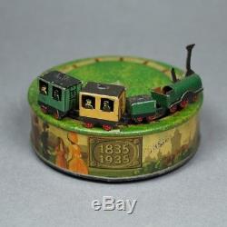 Vintage Karl Bub Miniature Clockwork Train Set'Der Adler' Wind Up Toy 100 Year