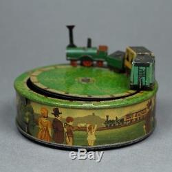 Vintage Karl Bub Miniature Clockwork Train Set'Der Adler' Wind Up Toy 100 Year