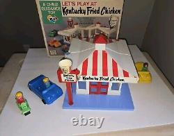 Vintage Kentucky Fried Chicken Restaurant Playset KFC Child Guidance 1976 With Box