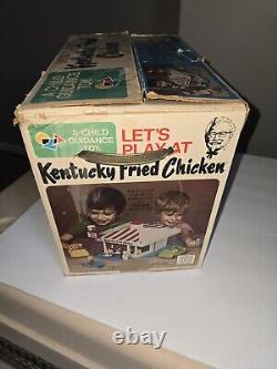 Vintage Kentucky Fried Chicken Restaurant Playset KFC Child Guidance 1976 With Box