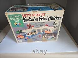 Vintage Kentucky Fried Chicken Restaurant Playset KFC Child Guidance 1976 With Box