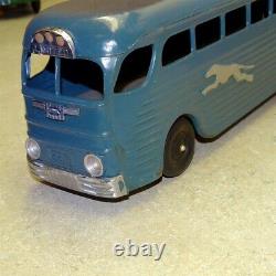 Vintage Keystone Greyhound Passenger Bus, Steel Toy Early Piece, Wind Up