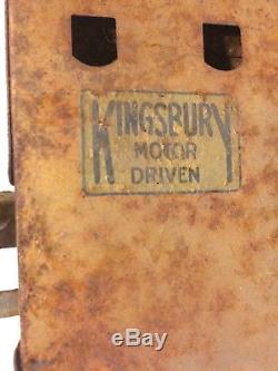 Vintage Kingsbury Golden Arrow Wind Up Toy Land Speed Race Car PARTS OR REPAIR