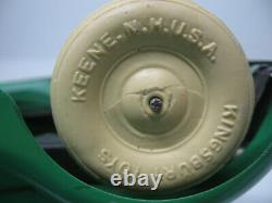 Vintage Kingsbury Windup/Battery Green Chrysler Airflow Pressed Steel Toy Car