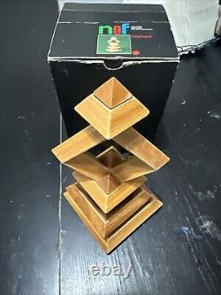 Vintage Kurt Naef Diamant (Diamond) Wood Toy/Puzzle withBox