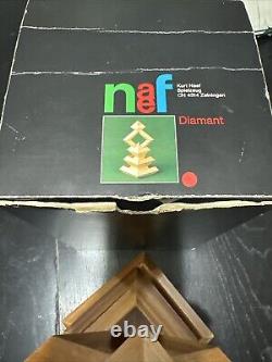 Vintage Kurt Naef Diamant (Diamond) Wood Toy/Puzzle withBox