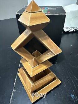 Vintage Kurt Naef Diamant (Diamond) Wood Toy/Puzzle withBox