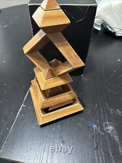 Vintage Kurt Naef Diamant (Diamond) Wood Toy/Puzzle withBox