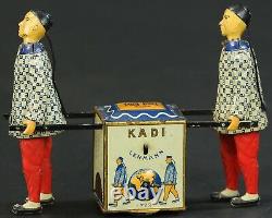 Vintage LEHMANN KADI Clock Work German Tin Wind-Up Toy! WORKS