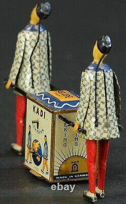 Vintage LEHMANN KADI Clock Work German Tin Wind-Up Toy! WORKS