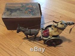 Vintage LEHMANN''Stubborn Donkey'' No. 425 Tin Wind-Up Toy in an original box
