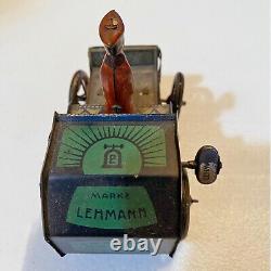 Vintage Lehmann OHO Tin Wind Up Car Made in Germany 1900s / It Works