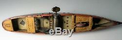 Vintage Lehmann TAKU Tin Windup Torpedo Gun Boat #671 c. 1913