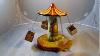 Vintage Lever Wind Up Toy Carousel