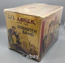 Vintage Li'l Abner and his Dogpatch Band Wind-Up Tin Toy with Original Box