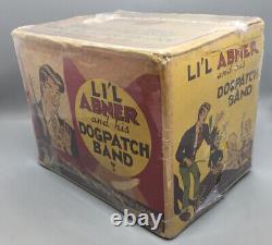 Vintage Li'l Abner and his Dogpatch Band Wind-Up Tin Toy with Original Box