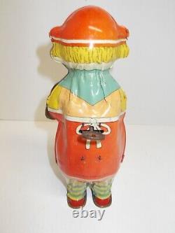 Vintage Lindstrom Sweeping Betty Pressed Tin Lithographed Toy, ca 30s