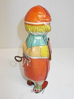 Vintage Lindstrom Sweeping Betty Pressed Tin Lithographed Toy, ca 30s