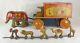 Vintage Lindstrom Tin Wind Up Barnum Bailey Circus Parade Toy Set