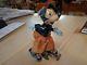 Vintage Linemar Mickey Mouse Roller Skater Tin Litho Wind Up Toy Working cond