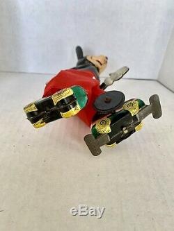 Vintage Linemar Mickey Mouse Wind-up Roller Skater in Great Condition