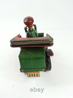 Vintage Linemar Tin Toy Car With Driver Green