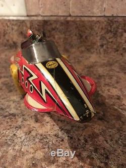 Vintage Litho Tin Marx Flash Gordon Rocket Fighter Wind Up Toy Wyandotte Space
