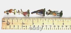Vintage Little Red Riding Hood Metal Toys with Wolf, Grandmother & Hunter