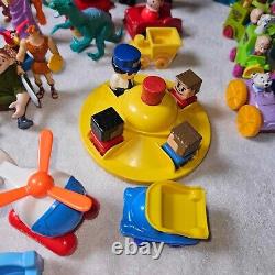 Vintage Lot of Restaurant Toys-(Disney, Mario, GI Joe) NewithLoose & Fisher Price