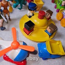 Vintage Lot of Restaurant Toys-(Disney, Mario, GI Joe) NewithLoose & Fisher Price
