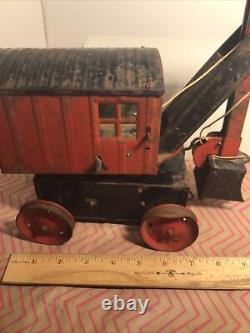 Vintage Louis Marx Wind Up Toy Steam Shuffle Digger Patent 1334539
