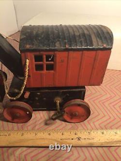 Vintage Louis Marx Wind Up Toy Steam Shuffle Digger Patent 1334539