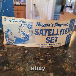 Vintage Maggie Toys Sputnik Magnetic Satellite Toy With Original Box